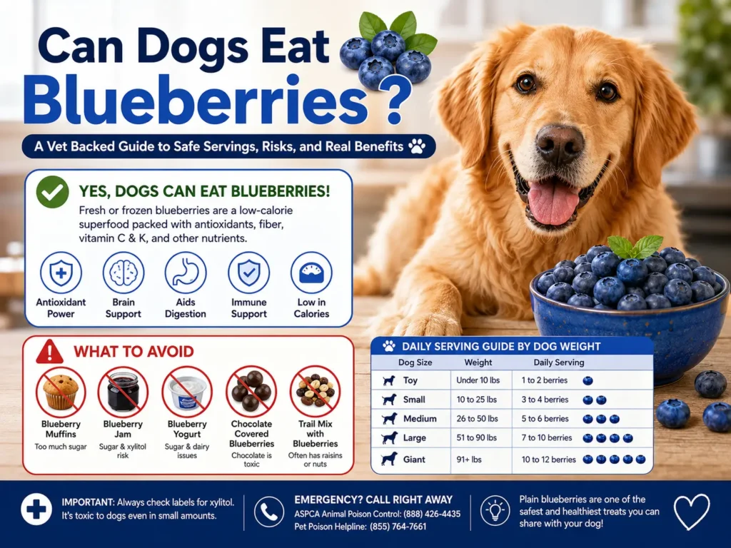 can dogs eat blueberries