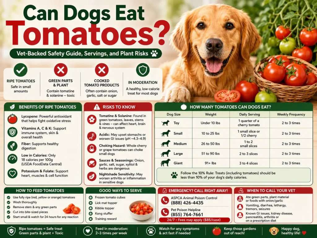 can dogs eat tomatoes